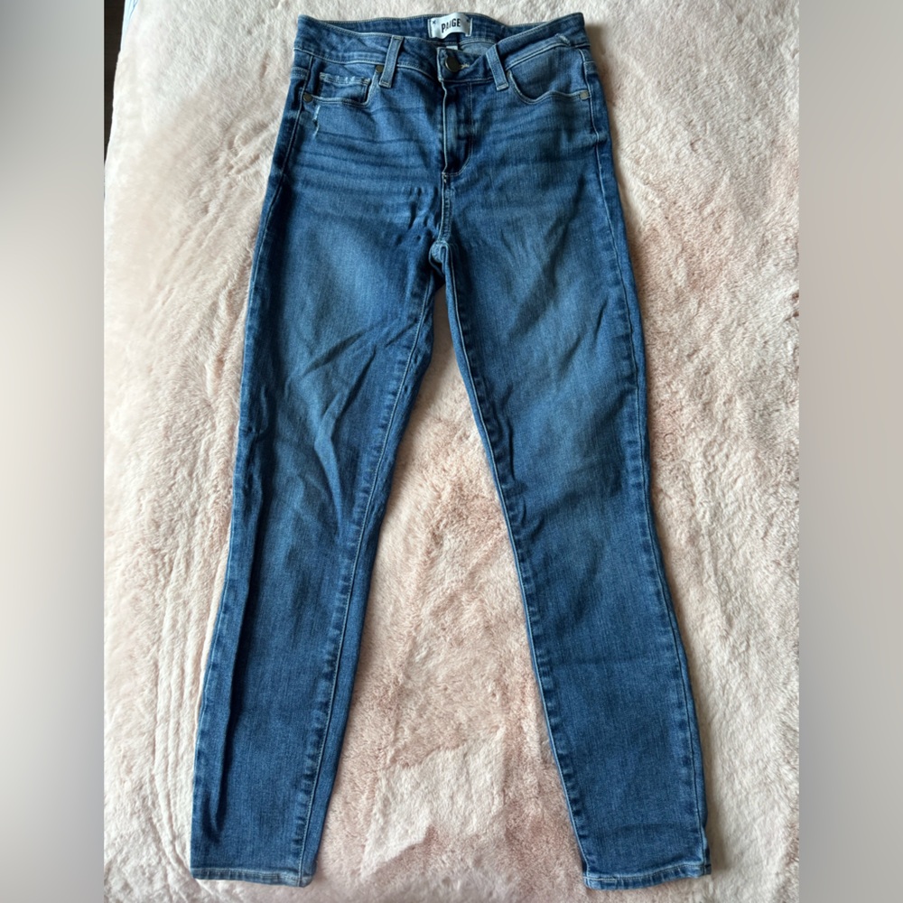 Paige Hoxton Ankle Jeans High-rise Skinny Size 26